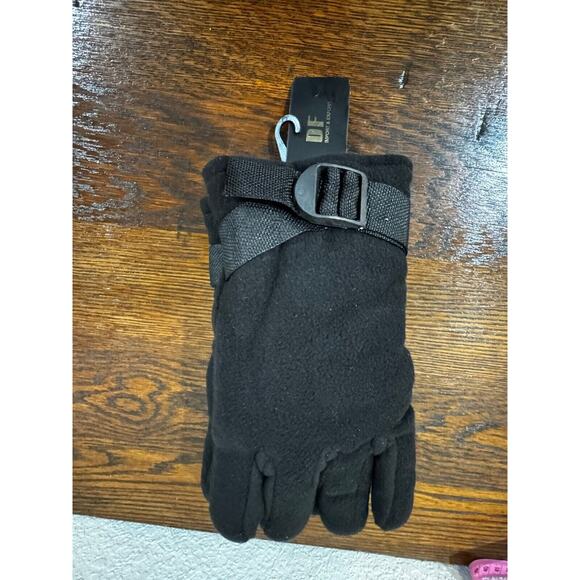 DF Sport Black Fleece Men's Gloves Size Medium/M - Picture 3 of 5